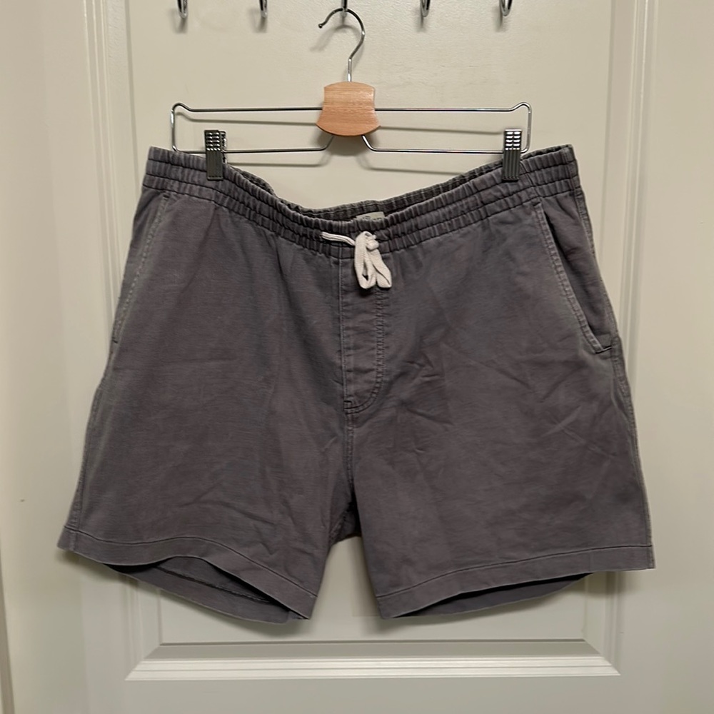 J.Crew knit good grey drawstring shorts in size Large